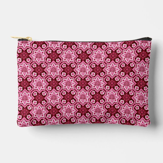 Pochette À Accessoires Vintage Boho Chic Floral (Recto)