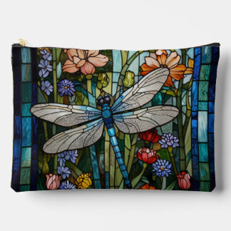 Pochette À Accessoires Vintage Dragonfly art peinture botanique