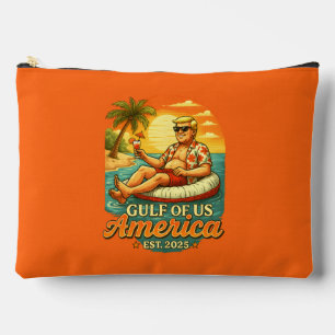Pochette À Accessoires Vintage drôle Trump Amérique du Golfe 2025
