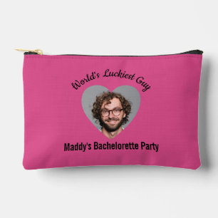Pochette À Accessoires Visage drôle du marié à la douche de la mariée