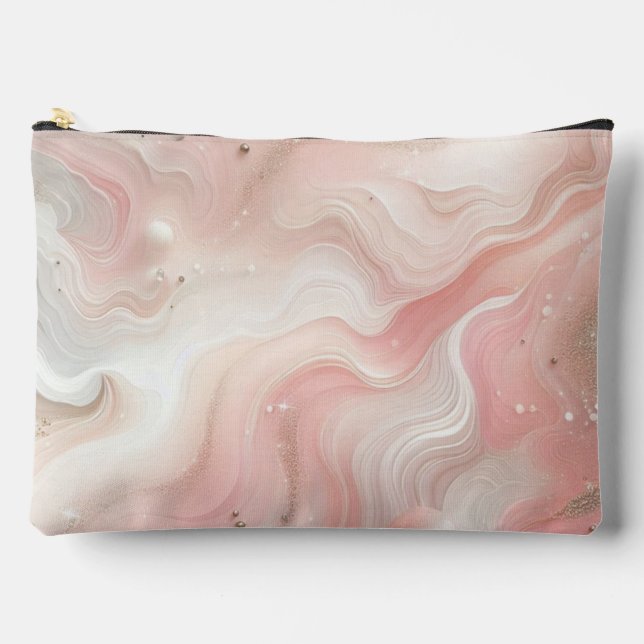 Pochette À Accessoires Voie lactée rose et blanc (Recto)