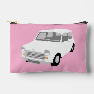 Pochette À Accessoires Voiture Rétro Rose et Blanc
