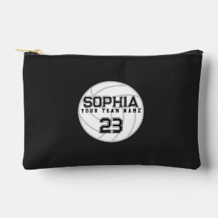 Pochette À Accessoires Volleyball personnalisé avec le nom de l'équipe et