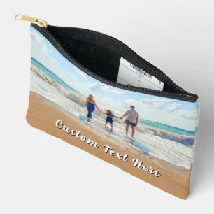 Pochette À Accessoires Votre photo et texte personnalisé