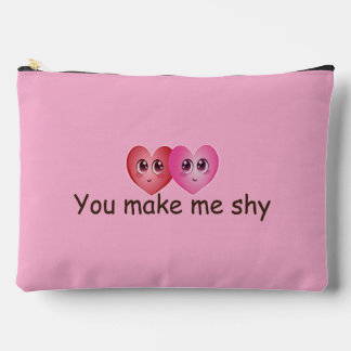 Pochette À Accessoires Vous me faites rougir de jolis cœurs kawaii