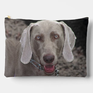 Pochette À Accessoires Weimaraner au chocolat