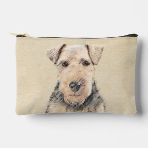 Pochette À Accessoires Welsh Terrier Peinture WT Cute Original Chien Art