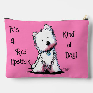 Pochette À Accessoires Westie Rouge à Lèvres