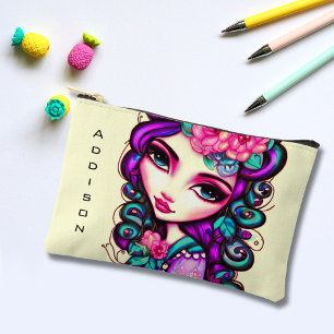 Pochette À Accessoires Whimsical Girl Artistique Petit