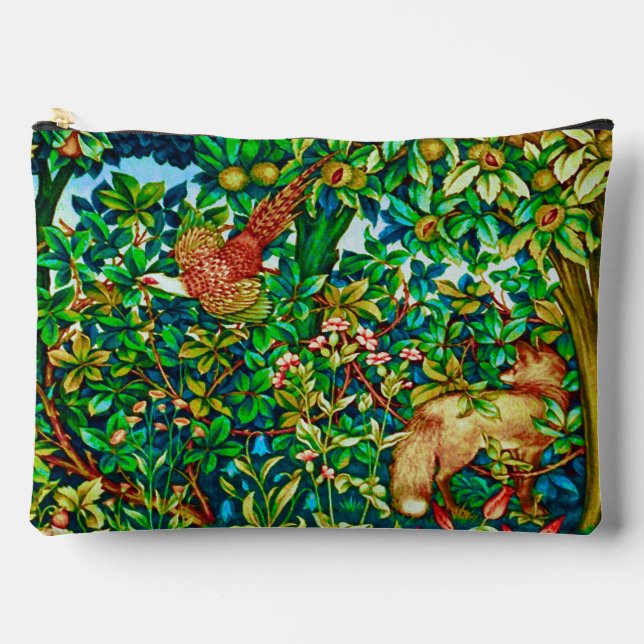 Pochette À Accessoires William Morris Fox et Pheasestry Imprimer (Recto)