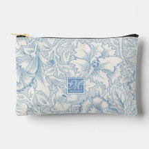 William Morris, Monogramme Acanthus Bleu Art Nouve