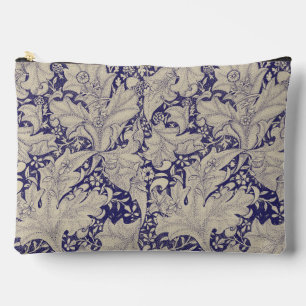 Pochette À Accessoires William Morris Wallflower bleu damas floral