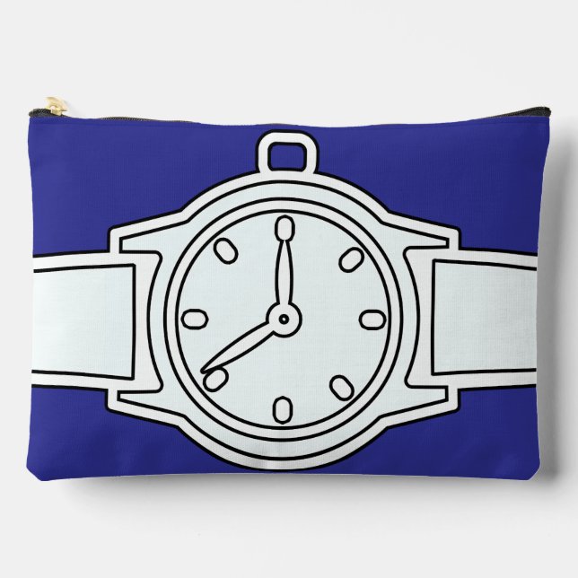Pochette À Accessoires Wistwatch bleu (Recto)