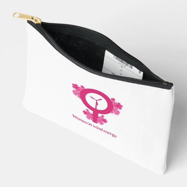 Pochette À Accessoires Women in Wind Energy– Feminist Gift (Ouvrir)