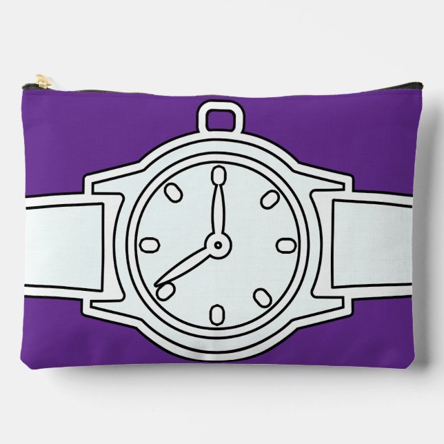 Pochette À Accessoires Wristwatch Purple (Recto)