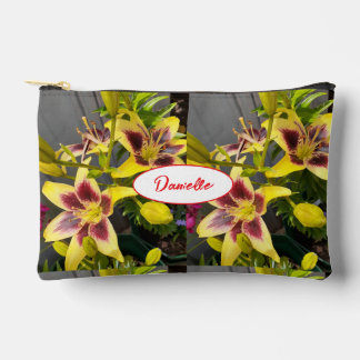 Pochette À Accessoires Yellow Lily Lilies Flower Girls Name