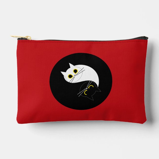 Pochette À Accessoires YIN YANG Zen Cat Accessoires Pouch (Recto)