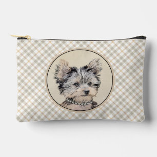 Pochette À Accessoires Yorkshire Terrier Puppy Peinture Chien original