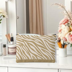 Pochette À Accessoires Zebra Print-Neutral
