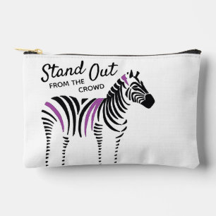 Pochette À Accessoires Zebra sort de la citation de la foule