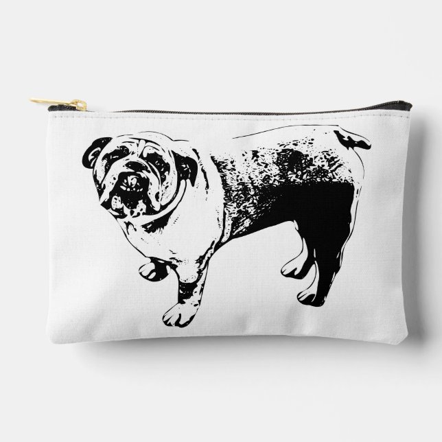 Pochette À Accessoires Zips net, Mark clair (Recto)