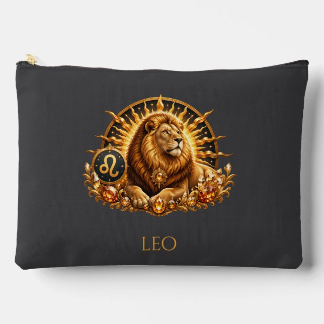 Pochette À Accessoires Zodiac Sign Leo Personalized (Recto)