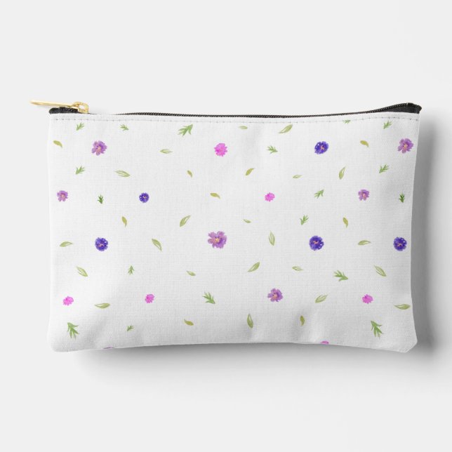 Pochette d'accessoires Floral Aquarelle Minimalist (Recto)