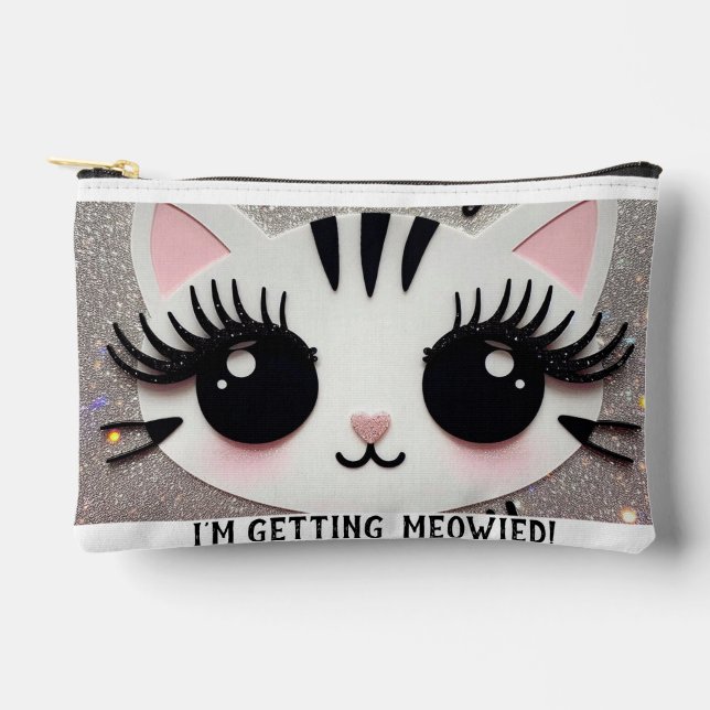 Pochette de maquillage de mariée, sac de maquillag (Recto)