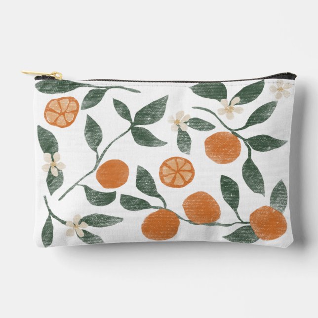 Pochette de Zipper Oranges - Petite (Recto)