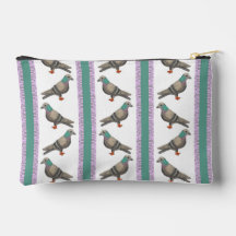 Pochette de Zipper Stripe Pigeon