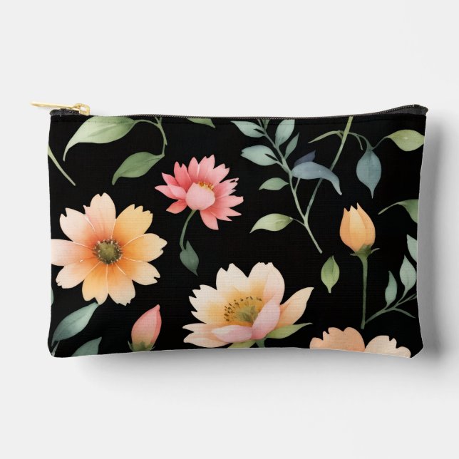 Pochette fleurie à eau petite sac (Recto)