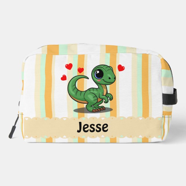 Pochette personnalisée pour crayons de dinosaure V (Verso)