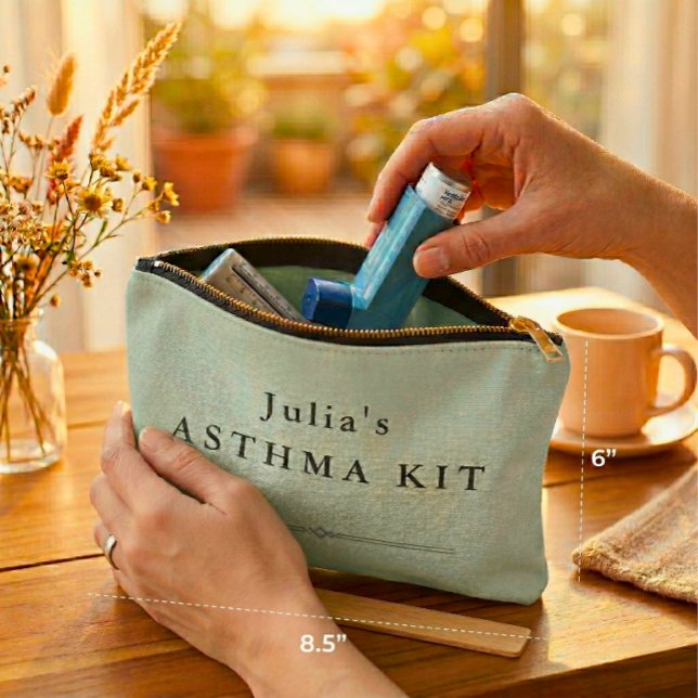 Pochette pour trousse personnalisée d'asthme – Sac (Créateur téléchargé)