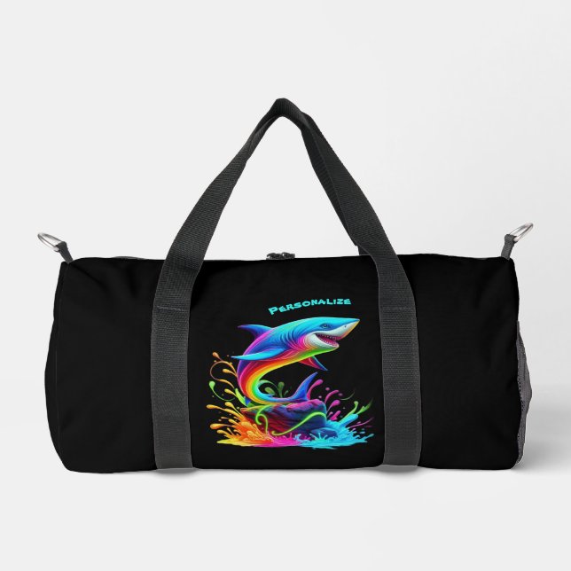Pochette zippée colorée pour requin (Recto)
