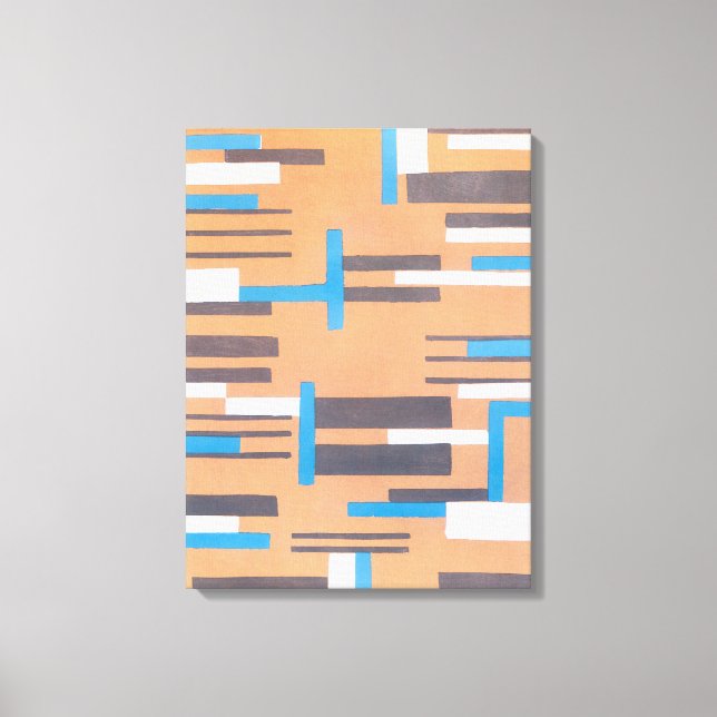 Pochoir de Jazz Art Déco vintage, Motif géométriqu (Recto)