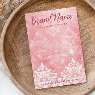 Pochoir en dentelle vintage damassé carte d'oreill