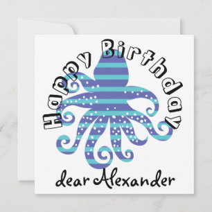 Poctopus à rayures bleues