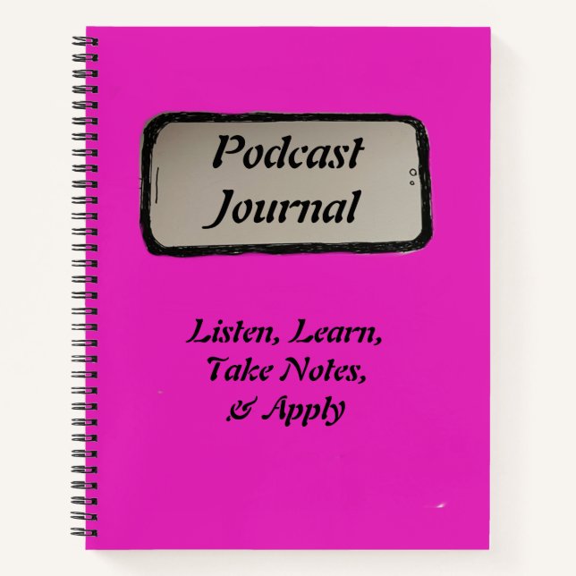 Podcast Journal rose (Devant)