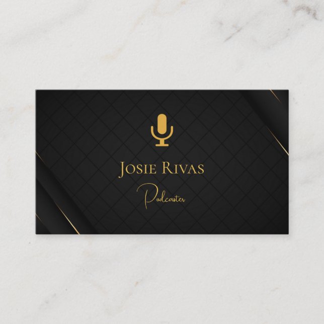 Podcast, Podcaster Carte de visite (Devant)
