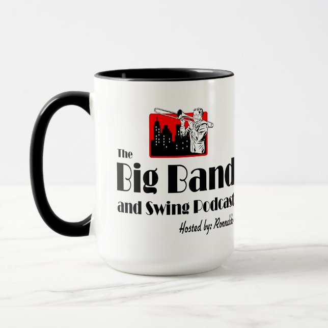 Podcast The Big Band and Swing - 15oz Mug (Gauche)