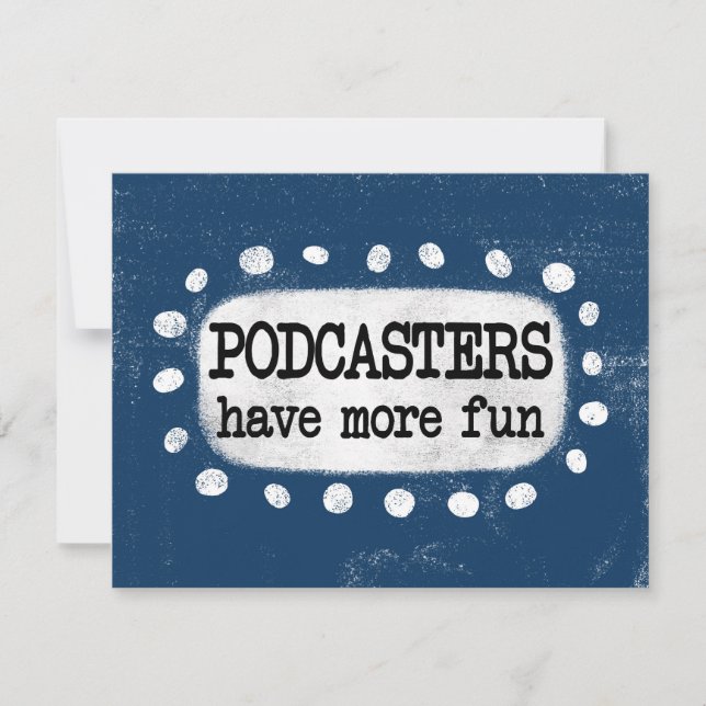 Podcasts Ont Plus De Carte De Voeux Amusants (Devant)