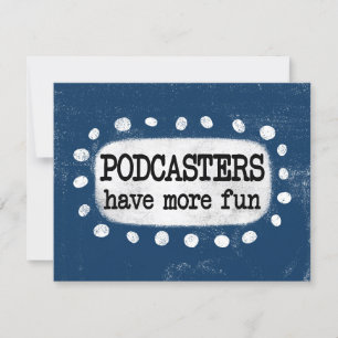 Podcasts Ont Plus De Carte De Voeux Amusants