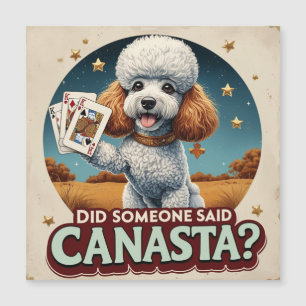 Poddle aime jeu de canasta 