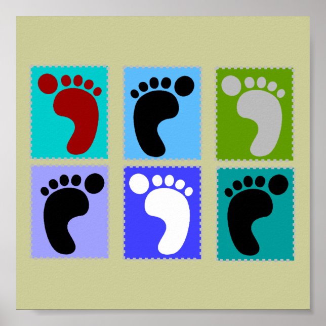 Podiatrist Popart Art Poster (Devant)