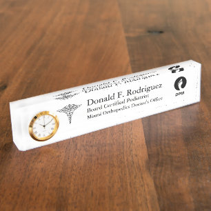 Podiatriste Unique Customisé Nom Plaque