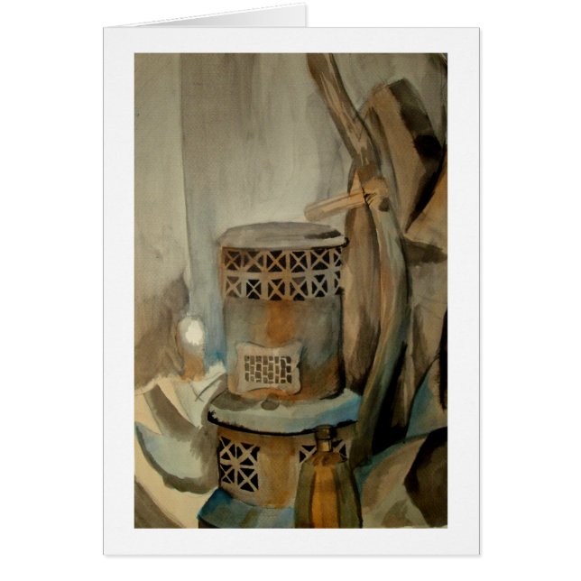 Poêle à bois et sythe (Devant)