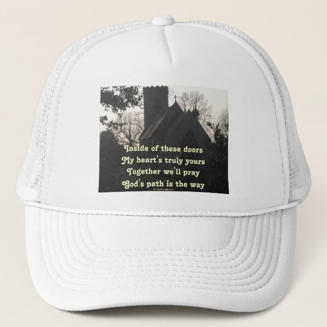 Poème casquette Ode Prier Par Ladee Basset (Devant)