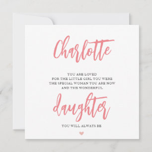 Poème de carte d'anniversaire fille