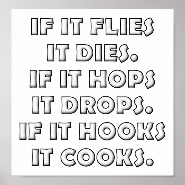 Poème de chasse Affiche de chasse drôle (Devant)