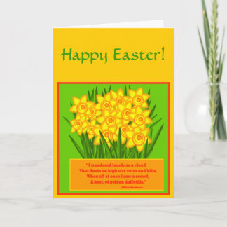 Poème de jonquilles, Bonne carte de Pâques
